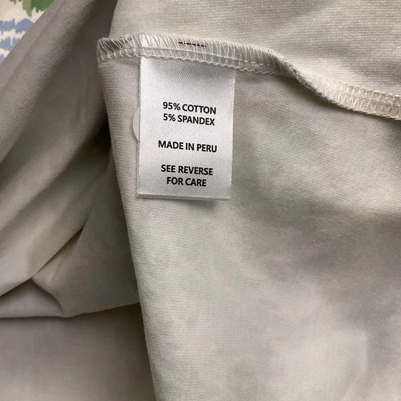 Spartina 449 Island Dress Women XLarge Beige Blue Peeples Song Floral Fringe - Picture 7 of 13